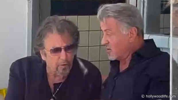 Al Pacino, 82, & Sylvester Stallone, 75, Have A Casual Pizza Lunch In Beverly Hills: Photos - HollywoodLife