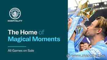 Matchday Hospitality: All games now on sale - Manchester City FC