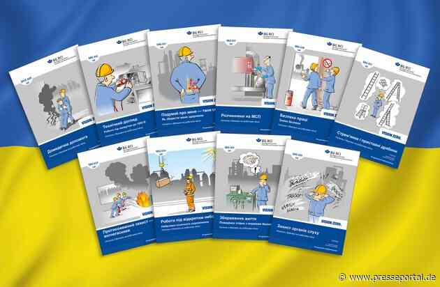 Unterweisungsmaterial auf ukrainisch / Publikationen der BG RCI überwinden Sprachbarrieren im Arbeitsschutz