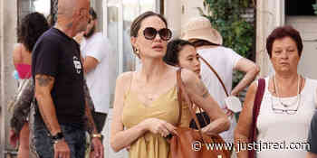 Angelina Jolie Enjoys a Shopping Day With the Kids While in Rome