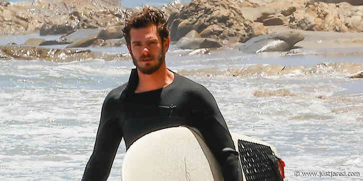 Andrew Garfield Goes Surfing Over Fourth of July Weekend in Malibu
