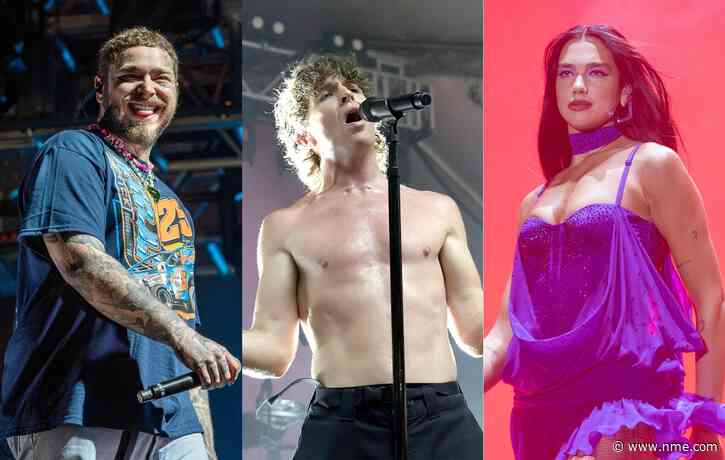 Watch Post Malone play beer pong with Turnstile and Dua Lipa