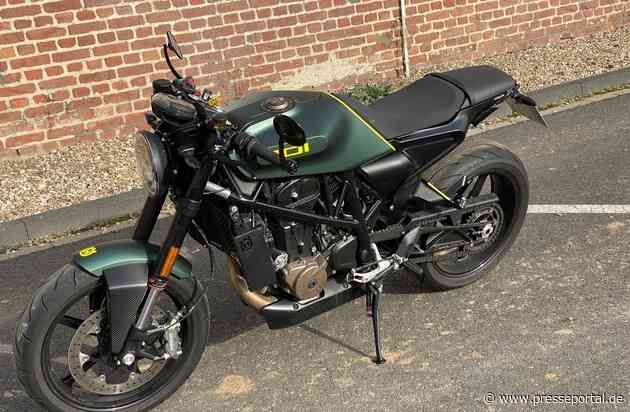 POL-NE: Diebe stehlen grünes Motorrad vom Typ Husqvarna Vitpilen 701