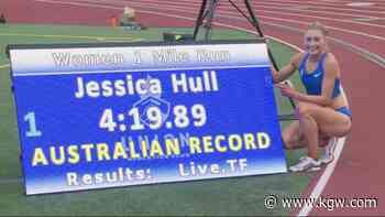 Former Oregon Duck Jessica Hull sets Australian track record ahead of World Athletics Championships - KGW.com