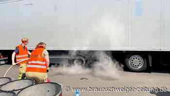 Feuerwehreinsatz auf der A2 bei Helmstedt - Braunschweiger Zeitung