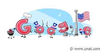 Google Doodle Salutes 4th of July With Red, White and Blue Cheer     - CNET
