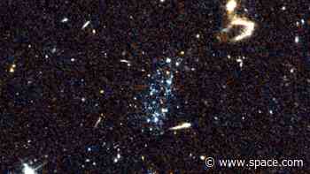 Mysterious blue blobs a new type of star system created by a galactic 'belly flop'