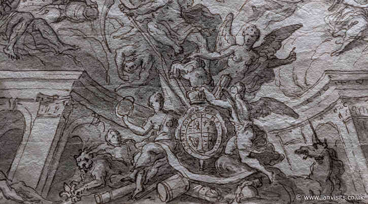 See Greenwich’s painted hall sketches in the V&A