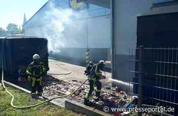 FW-BO: Containerbrand in Wattenscheid
