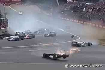 WATCH | Multi-car accidents mar start of British GP - News24