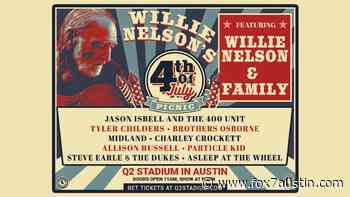Willie Nelson's Fourth of July Picnic and Fireworks being held at Q2 Stadium - FOX 7 Austin