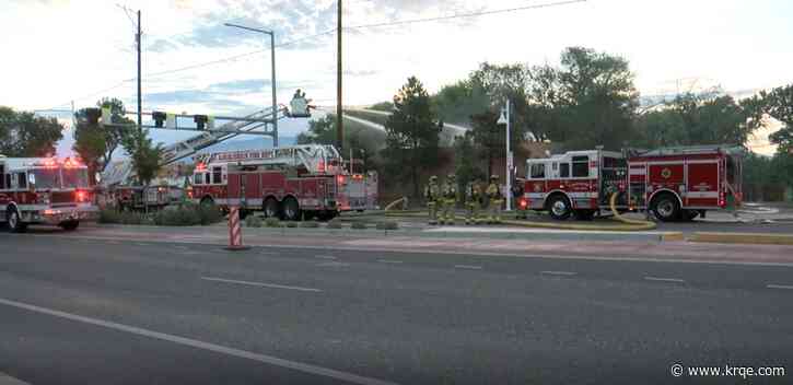 Albuquerque Fire Rescue responds to building fire near Botanic Gardens
