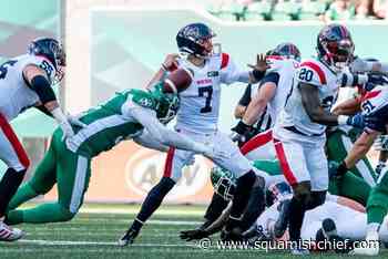 Roughriders rally in second half to blitz Alouettes 41-20 - Squamish Chief