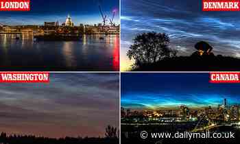 Rare clouds that glow in the dark are seen in upper US, Canada and Europe 
