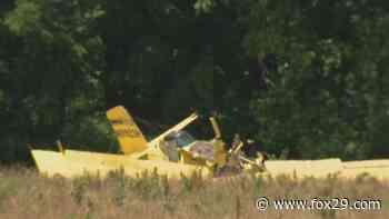 Single-engine crop duster makes emergency landing in Cumberland County field, pilot hospitalized - FOX 29 Philadelphia