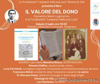 Putignano, il 9 luglio presentazione del libro “Il valore del dono” - Puglia News 24