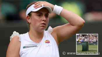 Sore Wimbledon loser booed off court - news.com.au