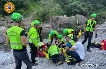 CASCATE DEL GOLFARONE: SI TUFFA E BATTE LA TESTA, 24ENNE DI CARPI FERITO GRAVEMENTE - Tvqui