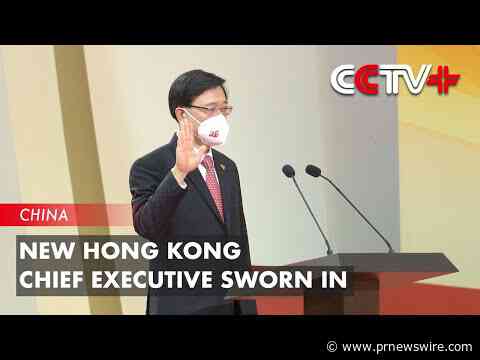 CCTV+: Nový výkonný ředitel Hongkongu složil přísahu
