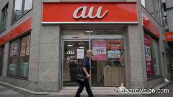 Outages disrupt services at Japan's No. 2 telecoms carrier