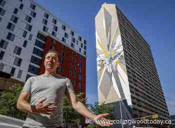 Graffiti artist completes world's tallest mural in downtown Calgary - CollingwoodToday.ca