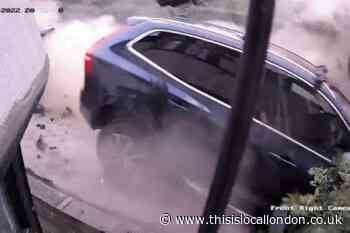 Hurst Road Bexley: CCTV footage captures Mercedes crash