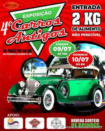 4ª Exposição de Carros Antigos em Pereira Barreto, SP • 09 e 10/07/2022 - Maxicar