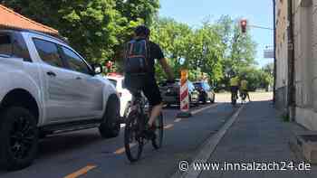 15486 Autos täglich: Wie die Chancen auf einen Radweg auf der Mühldorfer Innbrücke stehen