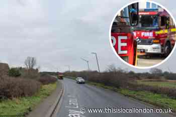 Hectare of land destroyed after marsh and scrubland fire in Erith