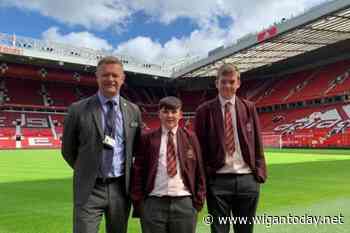 Two Wigan pupils invited to do a talk at famous premiership football club - Wigan Today