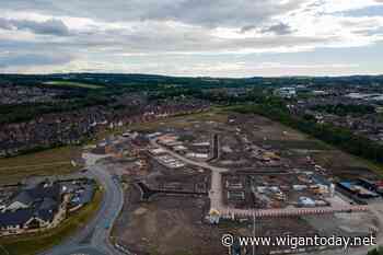 Spectacular aerial shots of major new Wigan housing estate under construction - Wigan Today