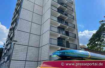 FW Dresden: Brand in einem Wohnhochhaus