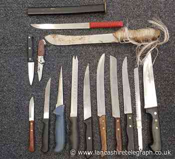 Police reveal cache of knives handed in at town centre amnesty bin