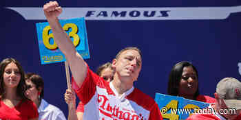 Joey Chestnut wins 15th Nathan’s Hot Dog Eating Contest, puts protester in headlock mid-competition
