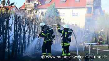 Gartenbrand in Wolfenbüttel - Mann musste ins Krankenhaus