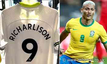 New Tottenham signing Richarlison handed number nine shirt as Antonio Conte continues to build side