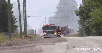 Around 50 firefighters battle Creekford Road blaze that caused explosion