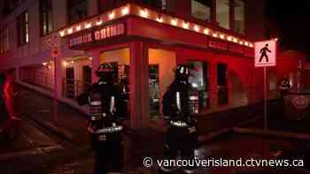 Comox, B.C., coffee shop damaged in overnight fire - CTV News VI
