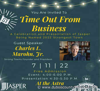 Jasper to celebrate Strong Towns designation on July 11 - Dubois County Free Press