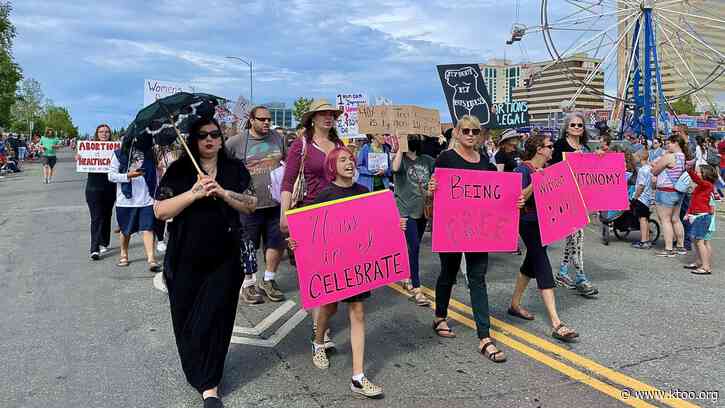 Abortion rights advocates successfully crashed Anchorage’s Independence Day parade