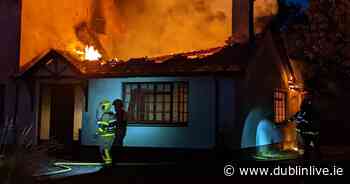 Dramatic pictures show massive fire ripping through west Dublin home - Dublin Live