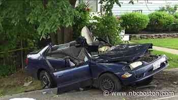 4 People Hurt After Car Slams Into Tree in Wakefield - NBC10 Boston