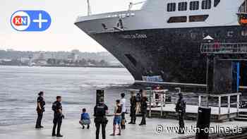 Kiel: Aktivisten wollen das Auslaufen von Kreuzfahrtschiffen verhindern - Kieler Nachrichten