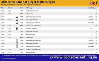 Verbindungen digital auf einen Blick - Malterdingen - Badische Zeitung