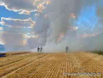 Flächenbrand in Kronach - Getreidefeld fängt Feuer - Neue Presse Coburg