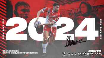 Ben Davies signs two year Saints extension - St.Helens RFC - St.Helens R.F.C.