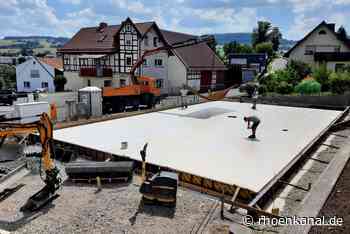 Tante Enso in Zella/Rhön - Bau des Mini-Supermarktes macht sichtbare Fortschritte - Rhönkanal