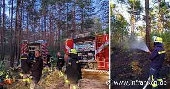 Erlangen: Waldbrand im Tennenloher Forst hält Feuerwehr bis nachts in Atem - Explosionsgefahr - inFranken.de