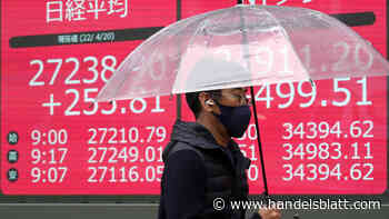 Nikkei, Topix und Co.: Rezessionssorgen drücken Asiens Börsen ins Minus