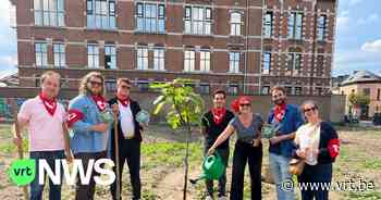 PVDA Antwerpen voert actie voor nieuw buurtpark op Kielsevest - VRT NWS
